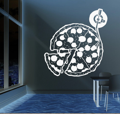 stylishdecor 60 cm s_restupizz Self Adhesive Sticker(Pack of 1)