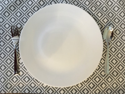 BLUES AND YELLOWS Rectangular Pack of 6 Table Placemat(Grey, Cotton)