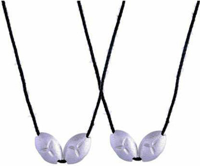 NUSHUB 4 QTY Raksha Sutra Tlismi Magic Moti for Teething Babies Teether (Silver) Teether(Silver)