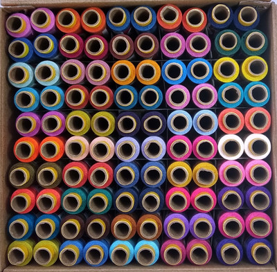 jay shubham threads 100 tubes (50 shades each 2 in no) Set-2 Thread(130 m Pack of100)