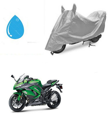 SRENTERPRISES Two Wheeler Cover for Kawasaki(Ninja 1000, Silver)