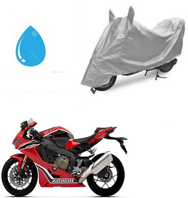 Atulit enterprises Waterproof Two Wheeler Cover for Honda(CBR 1000RR, Silver)