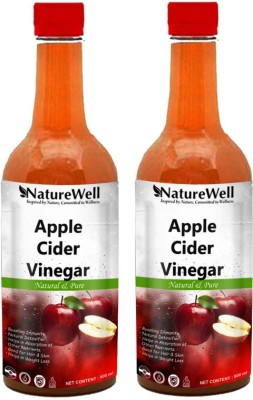 Naturewell Apple Cider Vinegar with Mother Vinegar For weight loss (500MLX2/RED)Ultra Vinegar(2 x 500 ml)