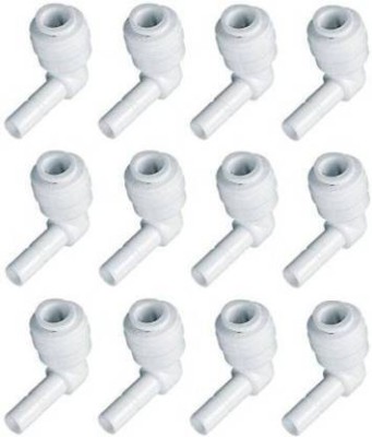M G Enterprise RO Stem Elbow Connectors 1/4inch used for all type of RO Models push to connect inline filter and Membrane Housing RO uv/UF/TDS WATER filter Solid Filter Cartridge(0.5, Pack of 12)