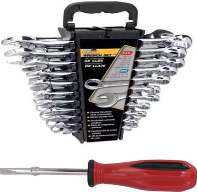 Ashma High Quality Wrenches Set SD-02 12 pc wrench set DOUBLE SIDE Double Sided Combination Wrench(Pack of 13)