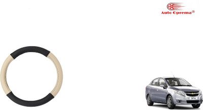 Auto Oprema Steering Cover For Chevrolet Sail(Black, Beige, Leather)