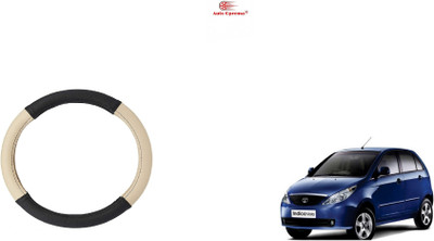 Auto Oprema Steering Cover For Tata Indica Vista(Black, Beige, Leather)