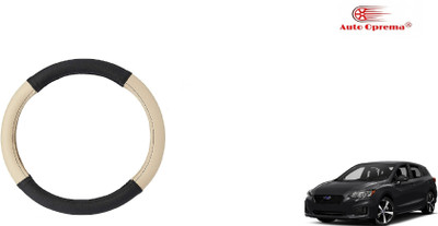 Auto Oprema Steering Cover For Subaru Impreza(Black, Beige, Leather)