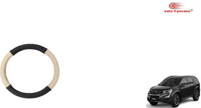 Auto Oprema Steering Cover For Mahindra XUV 500(Black, Beige, Leather)