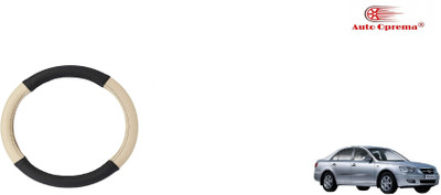 Auto Oprema Steering Cover For Hyundai Sonata Embera(Black, Beige, Leather)
