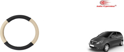 Auto Oprema Steering Cover For Tata Indica(Black, Beige, Leather)