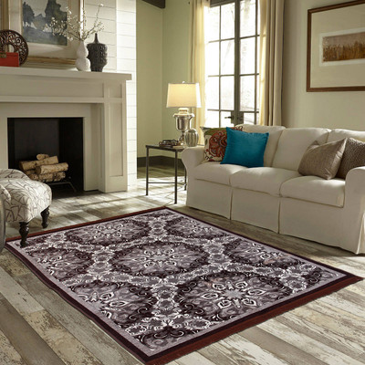Zesture Multicolor Chenille Carpet(4 ft,  X 7 ft, Rectangle)