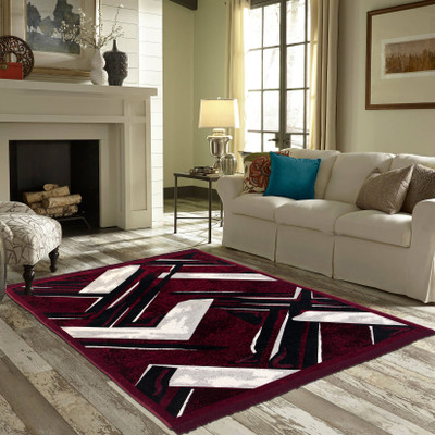 Zesture Multicolor Chenille Carpet(4 ft,  X 7 ft, Rectangle)