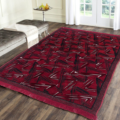 Flipkart SmartBuy Multicolor Chenille, Polypropylene Area Rug(5 ft,  X 7 ft, Rectangle)
