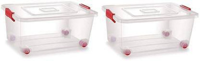 PRAGATI SALES Plastic Utility Container  - 16 L(Pack of 2, Clear)