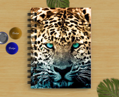 DI-KRAFT Handcrafted Lion Print diary A5 Diary Unruled 160 Pages(Multicolor)