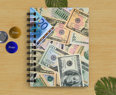 DI-KRAFT Handcrafted Notes Print diary A5 Diary Unruled 160 Pages(Multicolor)