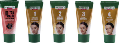 Nature's Essence Glowing Gold Facial Kit(5 x 15 g)