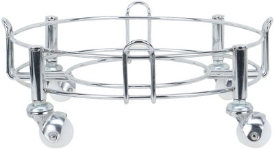 Bristle Stainless Steel Gas Cylinder Trolley with Wheels | Gas Trolly | Cylinder Stand | Gas Trolly Wheel | Gas Trolley Stainless Steel | Cylinder Trolley with Wheels | Cylinder Wheel Stand Gas Cylinder Trolley(Silver)