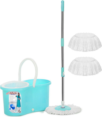 TOPREDO Mop with 2 Refills Super Absorbent Refills for All Home & Office Floor Cleaning, Refill(Multicolor)