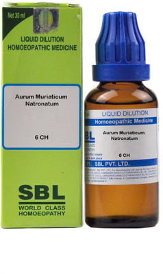 SBL Aurum Muriaticum Natronatum 6 CH Dilution(30 ml)