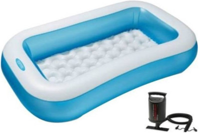 ECOM BHARAT AS6 Inflatable Swimming Pool, Inflatable Toy Pump(Blue)