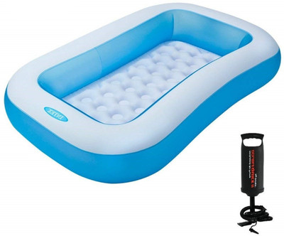ECOM BHARAT AS27 Inflatable Swimming Pool, Inflatable Toy Pump(Blue)