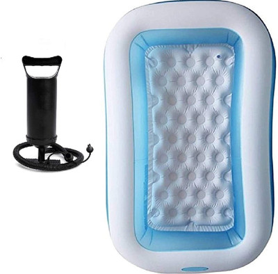 ECOM BHARAT AS26 Inflatable Swimming Pool, Inflatable Toy Pump(Blue)