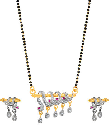 anjni creation Alloy Gold Jewellery Set(Pack of 1)
