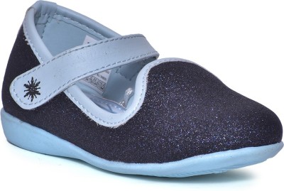 Frozen By Toothless Frozen Girls Velcro Ballerinas(Black, 13 - 14 Years)