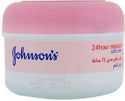 JOHNSON'S 24 HOUR MOISTURE SOFT CREAM 200 ML PACK OF 3(600 ml)