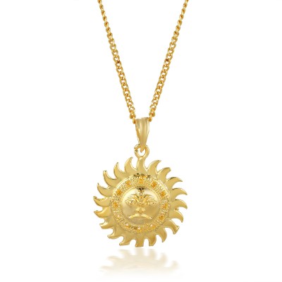 Dzinetrendz DzineTrendz Brass Micron Micron Goldplated Sun Surya Pendant (PCMI5708) Gold-plated Brass Pendant