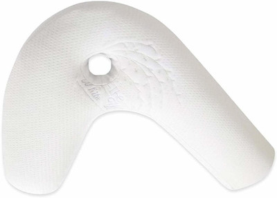 The White Willow Orthopedic Multipurpose Ear Sensitive Memory Foam Motifs Sleeping Pillow Pack of 1(White)