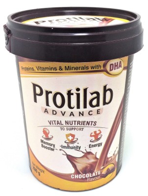 Protilab Advance Protein Powder With Vitamins, Minerals & DHA Plant-Based Protein(200 g, CHOCOLATE)