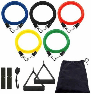 Shopeleven Resistance Bands 11pcs Set Tubes for Fitness Home Gym Exercise Tube toning tube Fitness Accessory Kit Kit
