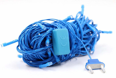 C&K 50 LEDs 14.22 m Blue Steady Bulb Rice Lights(Pack of 1)