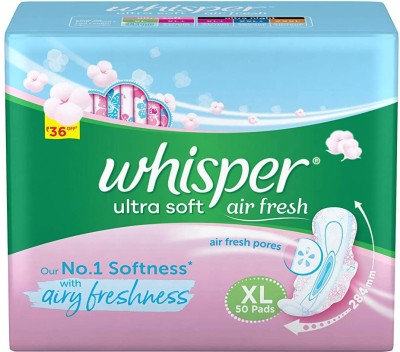 Whisper Ultra Softs Air Fresh XL Sanitary Pad(Pack of 50)