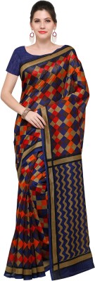 Ratnavati Digital Print Daily Wear Cotton Blend, Art Silk Saree(Multicolor)