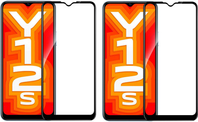 ISAAK Edge To Edge Tempered Glass for Vivo Y12s(Pack of 2)