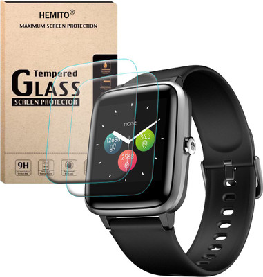 Hemito Edge To Edge Tempered Glass for Noise Colorfit Pro 2 Smart Watch(Pack of 2)