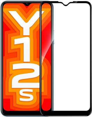ISAAK Edge To Edge Tempered Glass for Vivo Y12s(Pack of 1)