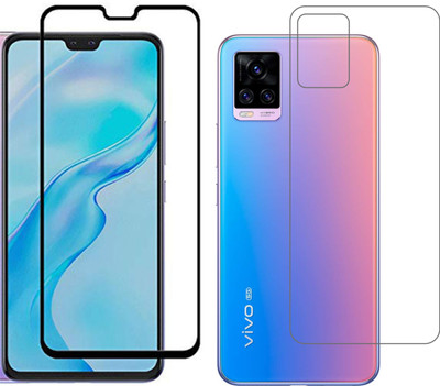 Vatsin Front and Back Tempered Glass for Vivo V20 Pro(Pack of 2)