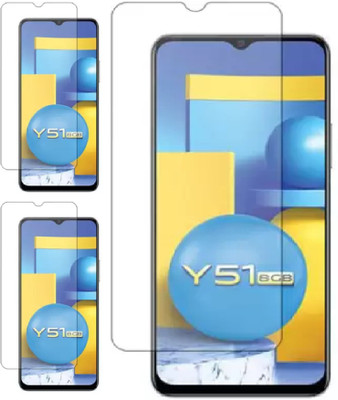 ISAAK Tempered Glass Guard for VIVO Y51(Pack of 3)