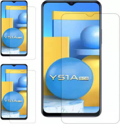 ISAAK Tempered Glass Guard for Vivo Y51a(Pack of 3)