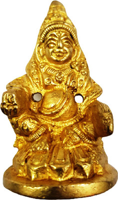 numeroastro Lord Kuber Idol in Brass (Small) - (7 cms) (1 Pc) Decorative Showpiece  -  7 cm(Brass, Gold)