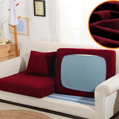 Dream Care Terry 2 Seater Sofa Plain Cover(Pack of 4 Maroon)