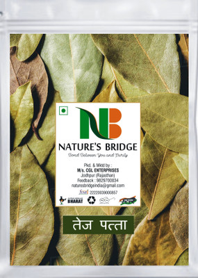 Nature's Bridge Tej Patta (Bay Leaf) Natural Aroma Indian Spices Bay Leaf - 100 gm(100 g)