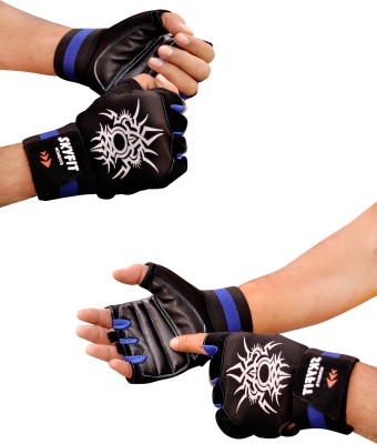 SKYFIT COMBO Of 2 Real Choice Super Gym Sports Gloves Gym & Fitness Gloves(Black)