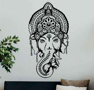 amazinghubsolution 90 cm a...gajaanandmaharaaj Self Adhesive Sticker(Pack of 1)