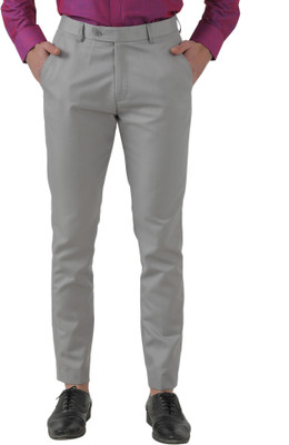 INSPIRE Slim Fit Men Light Green Trousers